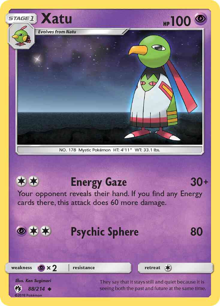 Xatu - 88/214 - Uncommon [sm8-88] [Non-Holo]