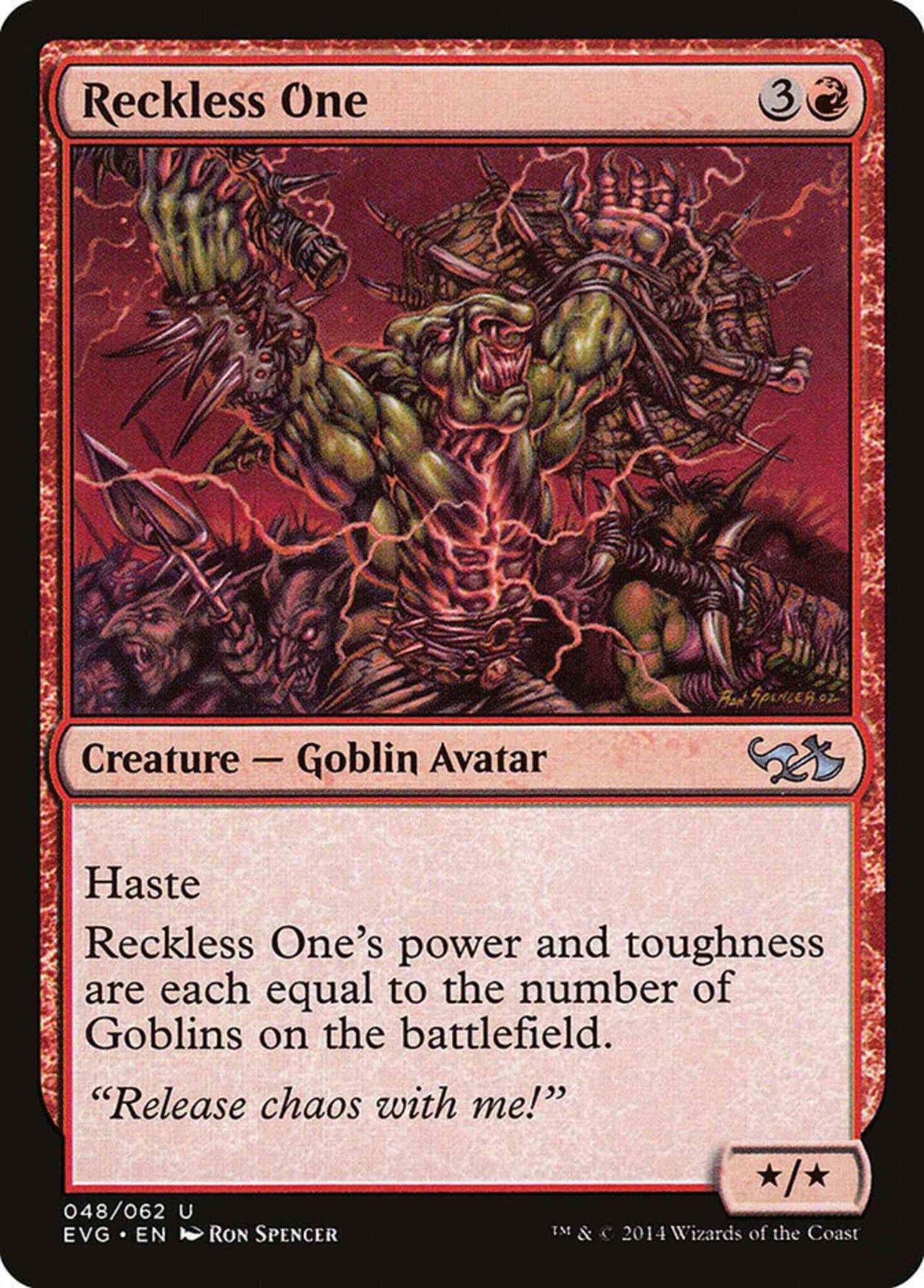 Reckless One [48] [Duel Decks Anthology: Elves vs. Goblins] [Non-Foil]