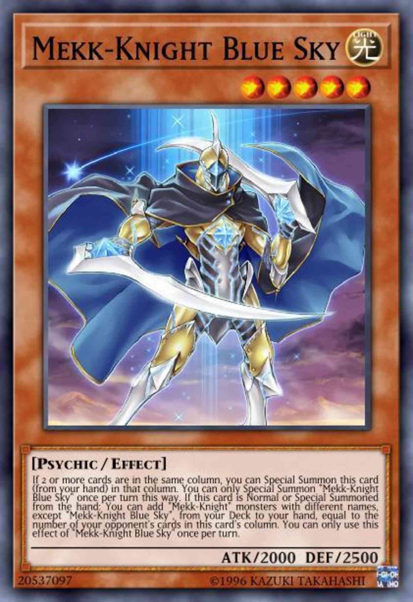 Mekk-Knight Blue Sky - MP18-EN177 - Secret Rare - 1st Edition