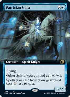 Patrician Geist [338] [Extended Art] [Innistrad: Midnight Hunt] [Non-Foil]