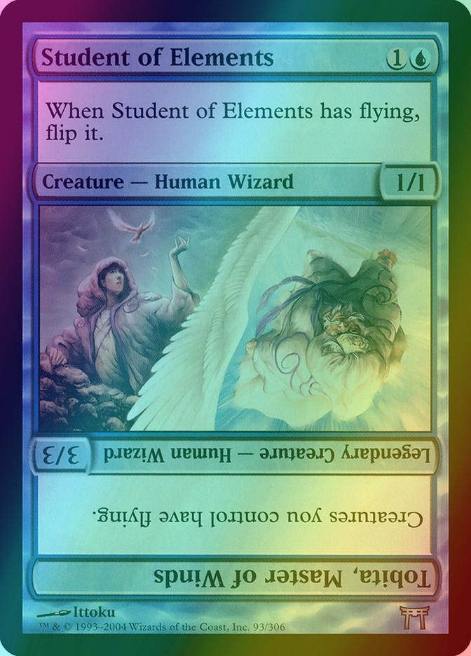Student of Elements // Tobita, Master of Winds [93] [Champions of Kamigawa] [Foil]