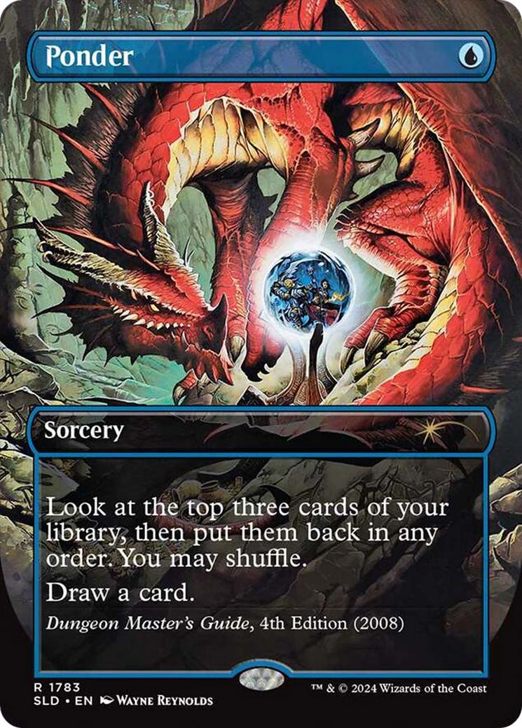 Ponder [1783] [Borderless] [An Exhibition of Adventure] [Secret Lair Drop] [Non-Foil]