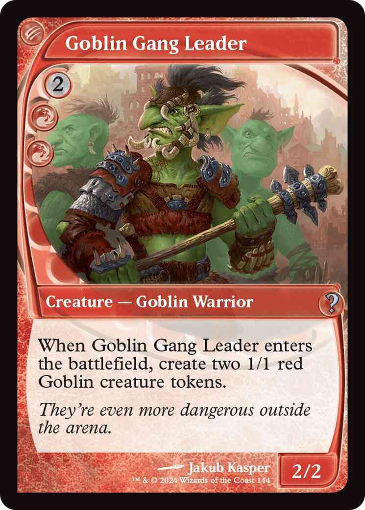 Goblin Gang Leader [144] [Future Frame] [Mystery Booster 2] [Foil]