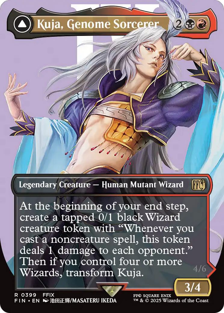 Kuja, Genome Sorcerer // Trance Kuja, Fate Defied [399] [Borderless] [Character] [FINAL FANTASY] [Non-Foil]