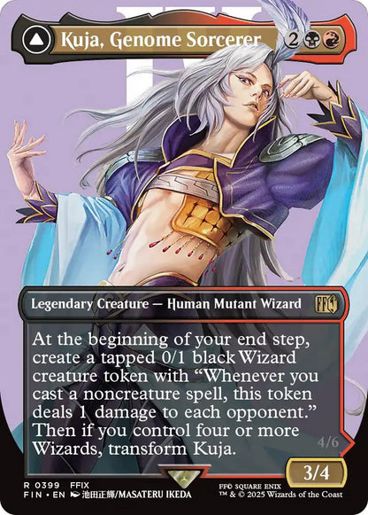 Kuja, Genome Sorcerer // Trance Kuja, Fate Defied [399] [Borderless] [Character] [FINAL FANTASY] [Non-Foil]