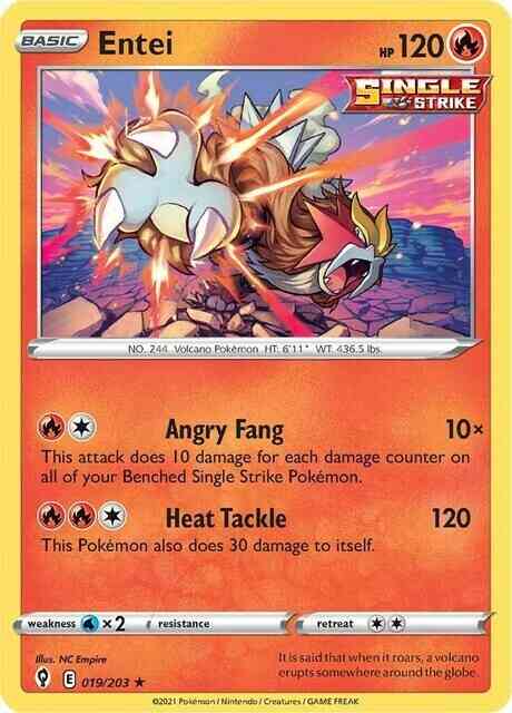 Entei - 019/203 - Rare Holo [swsh7-019] [Holo]