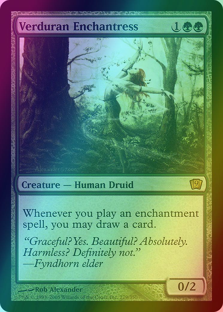 Verduran Enchantress [279x] [Ninth Edition] [Foil]