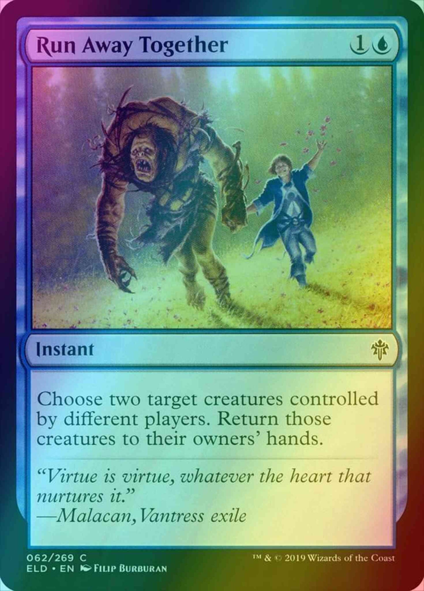 Run Away Together [62] [Throne of Eldraine] [Foil]