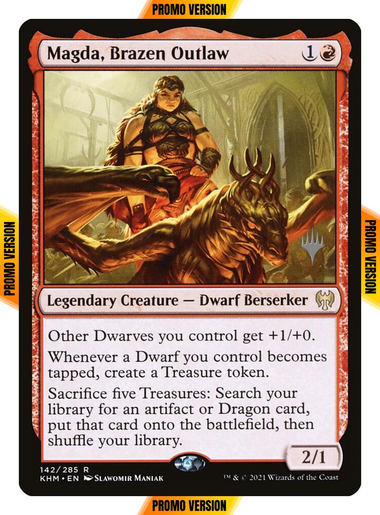 Magda, Brazen Outlaw [Promo Pack] [142p] [Kaldheim Promos] [Non-Foil]