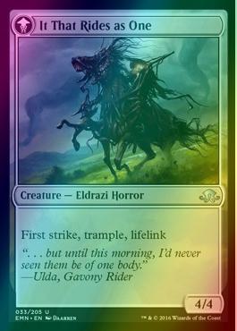 Lone Rider // It That Rides as One [33] [Eldritch Moon] [Foil]