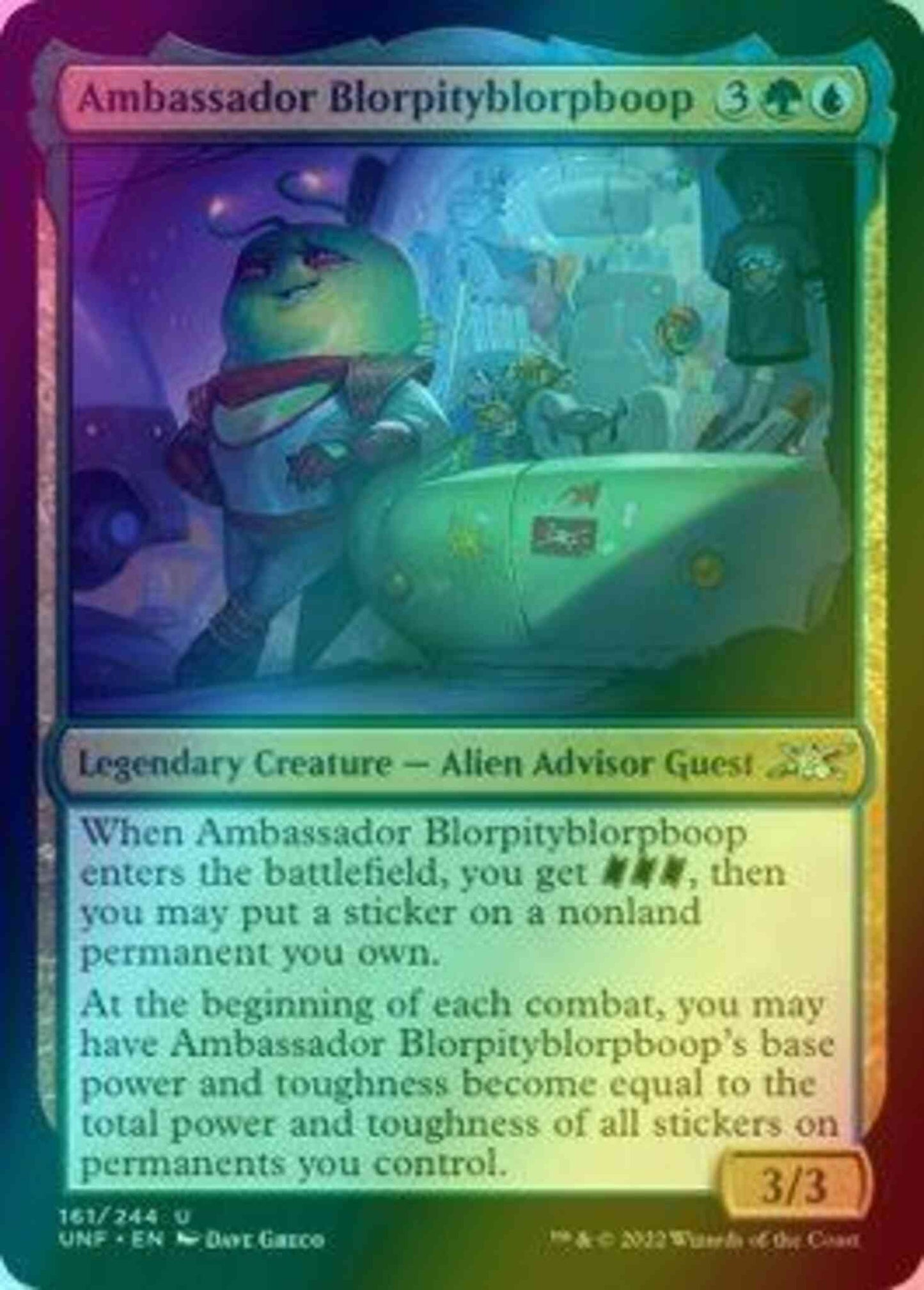 Ambassador Blorpityblorpboop [161] [Unfinity] [Foil]