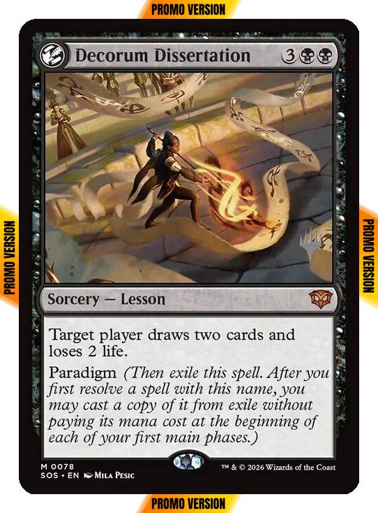 Decorum Dissertation [78p] [Promo Pack] [Secrets of Strixhaven Promos] [Non-Foil]