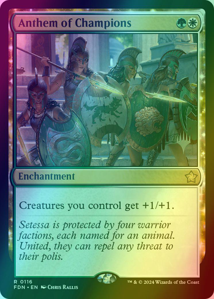 Anthem of Champions [116p] [Promo Pack] [Foundations: Promos] [Foil]