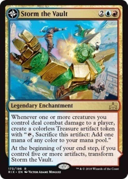 Storm the Vault // Vault of Catlacan [173] [Rivals of Ixalan] [Non-Foil]