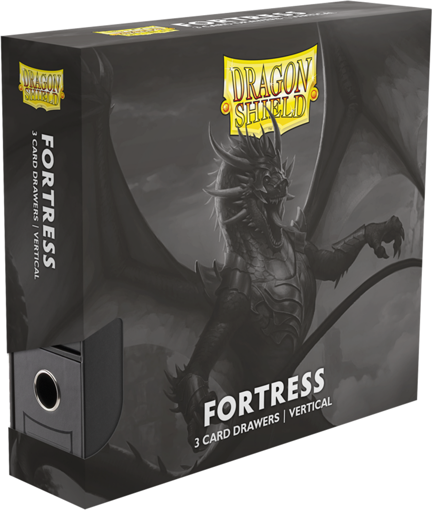 Dragon Shield Fortress Card Drawers - Vertical 3 Row - 1710+ - Black