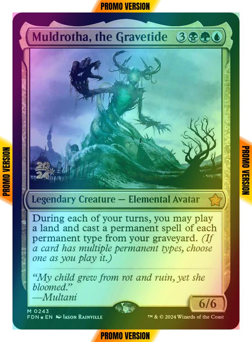 Muldrotha, the Gravetide [243s] [Prerelease] [Foundations: Promos] [Foil]