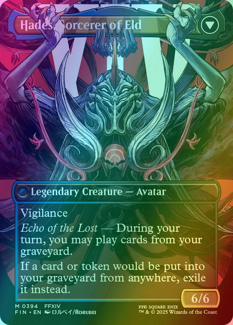 Emet-Selch, Unsundered // Hades, Sorcerer of Eld [394] [Borderless] [Character] [FINAL FANTASY] [Foil]