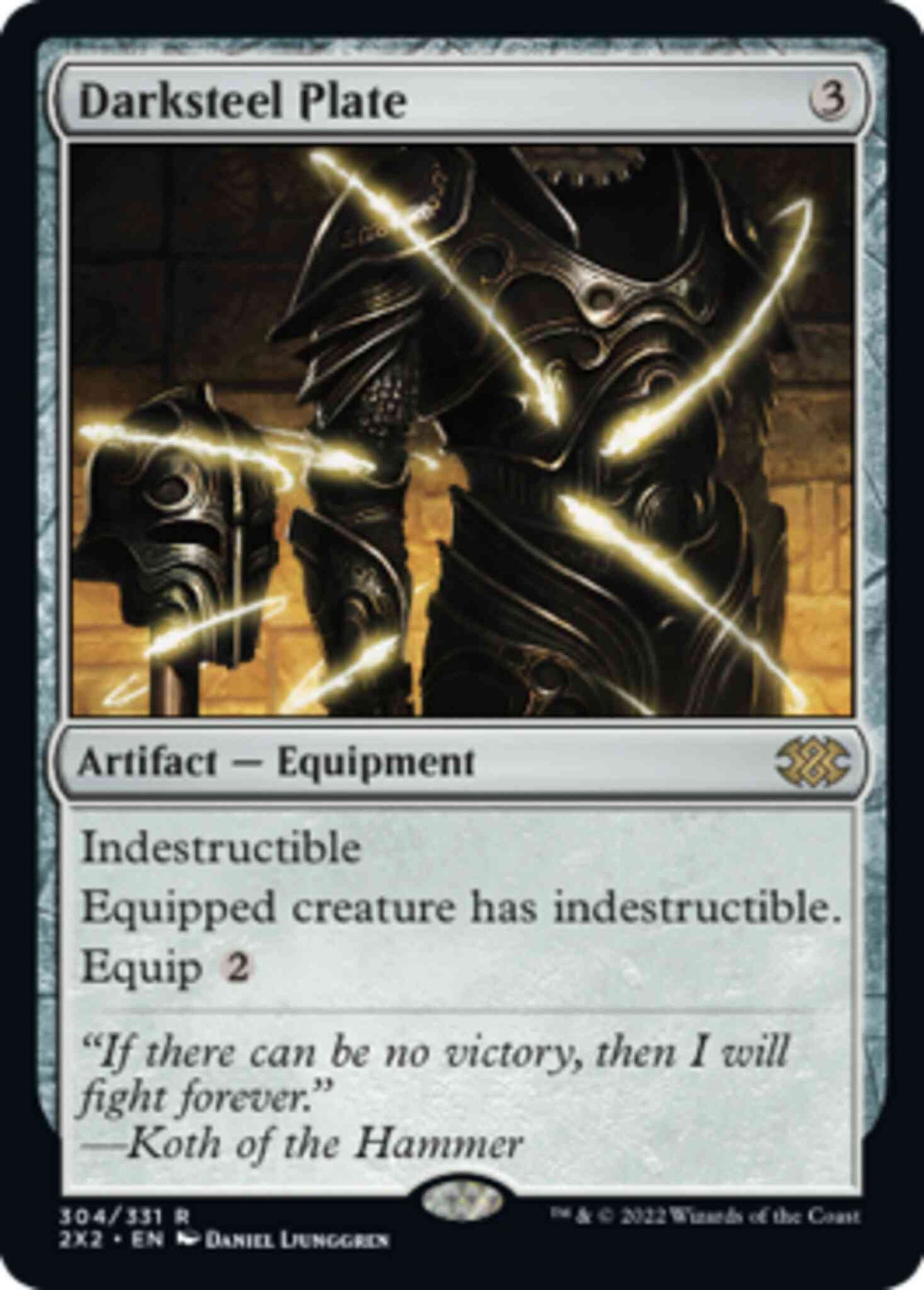 Darksteel Plate [304] [Double Masters 2022] [Non-Foil]
