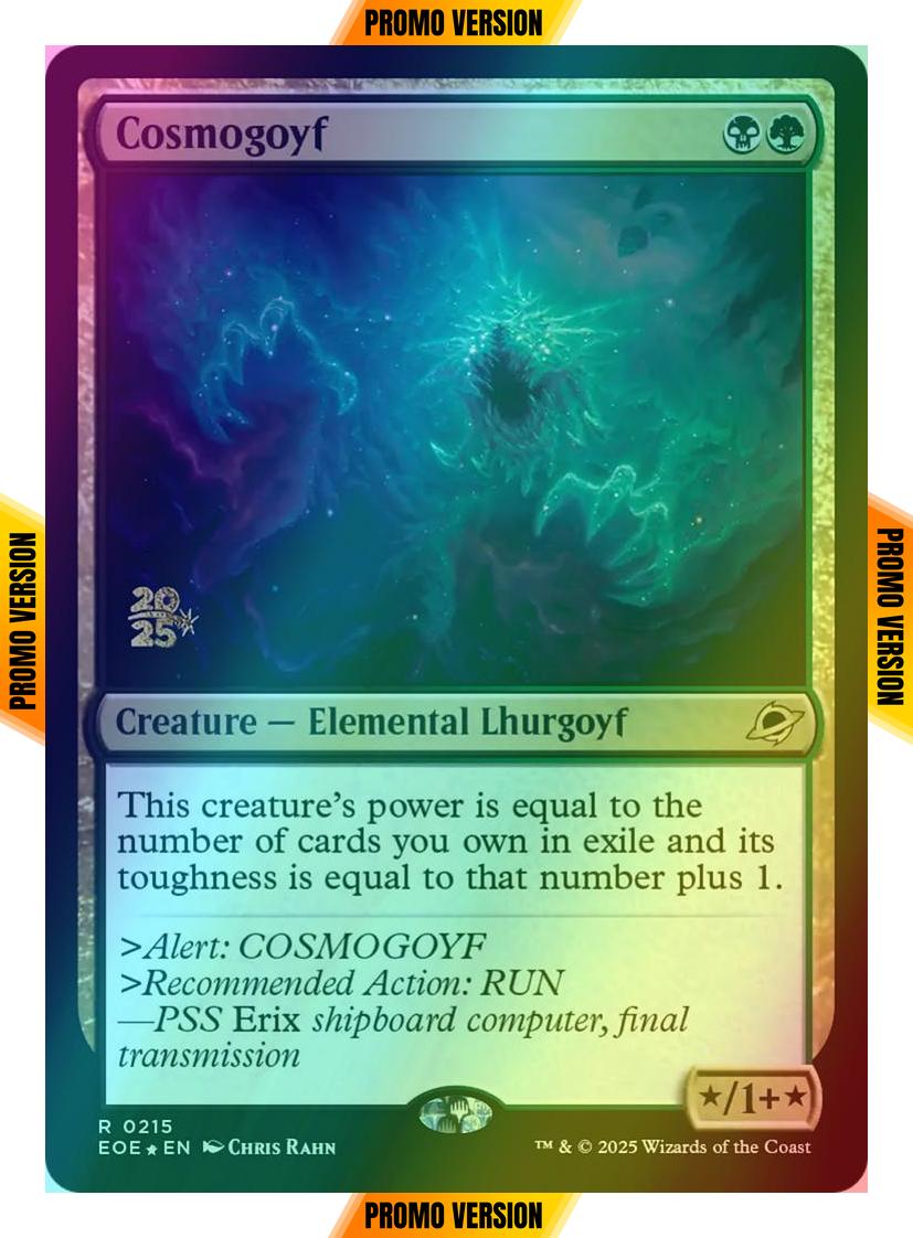 Cosmogoyf [215s] [Prerelease] [Edge of Eternities: Promos] [Foil]