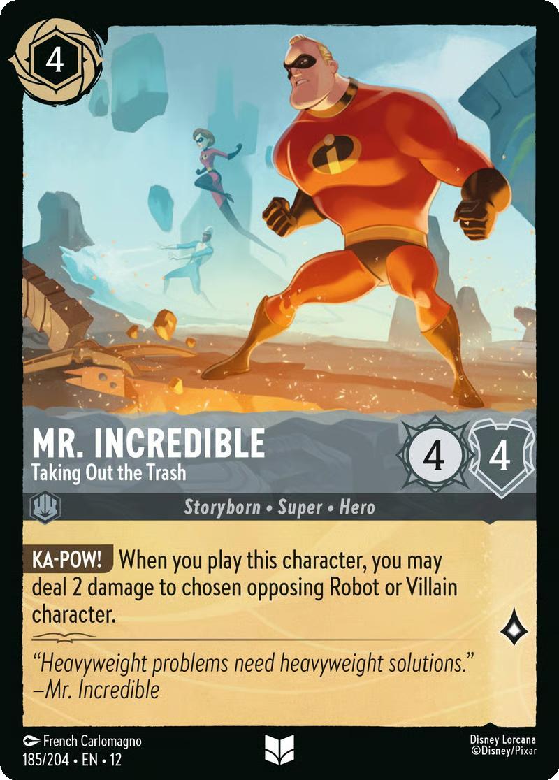 Mr. Incredible - Taking Out the Trash - 185/204 [Wilds Unknown] [Non-Foil]