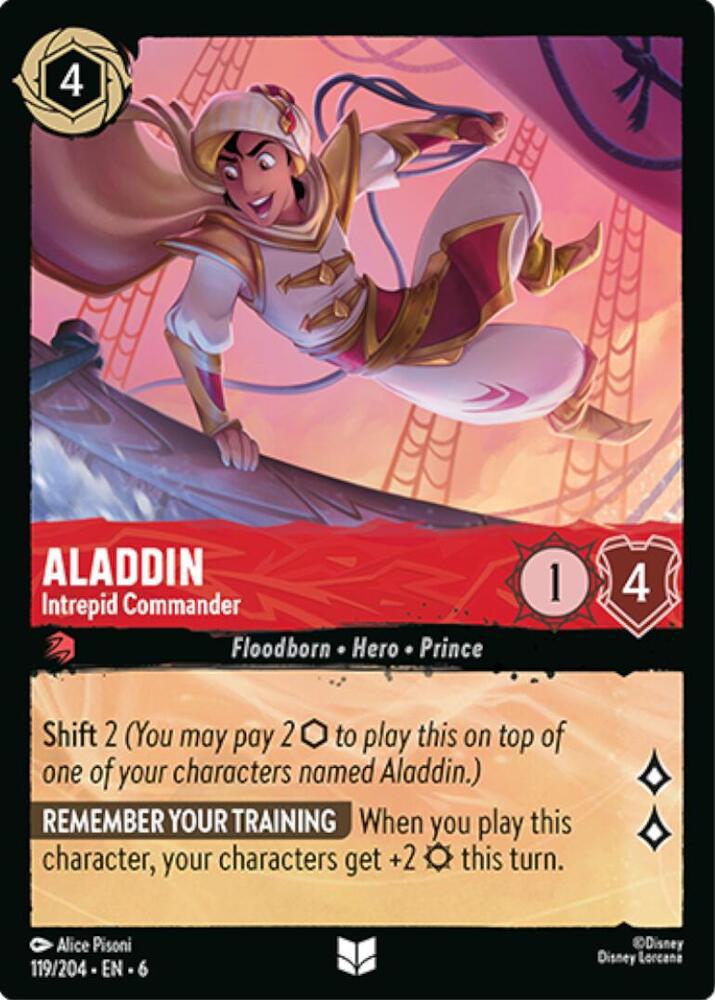 Aladdin - Intrepid Commander - 119/204 [Azurite Sea] [Non-Foil]
