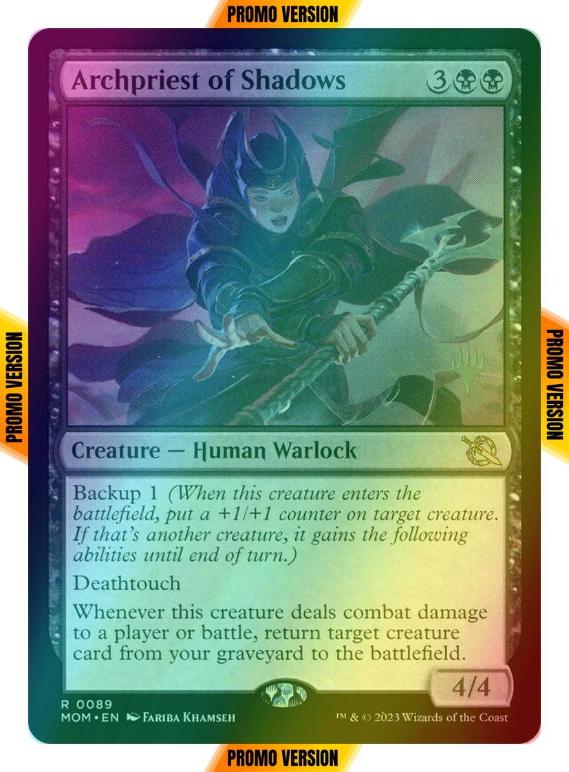 Archpriest of Shadows [89p] [Promo Pack] [March of the Machine: Promos] [Foil]
