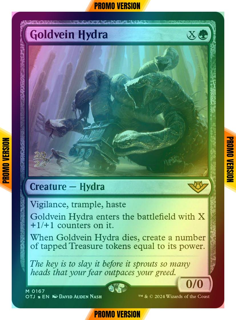 Goldvein Hydra [167s] [Prerelease] [Outlaws of Thunder Junction: Promos] [Foil]