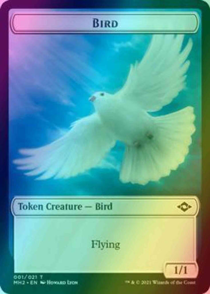 Bird Token (01) // Food Token (17) [Modern Horizons 2 Tokens] [Foil]