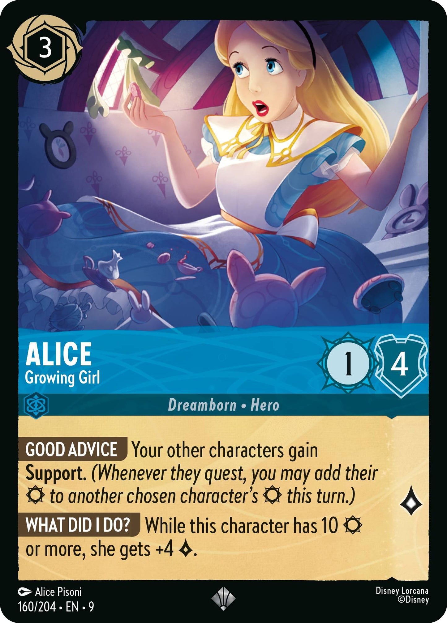 Alice - Growing Girl - 160/204 [Fabled] [Non-Foil]