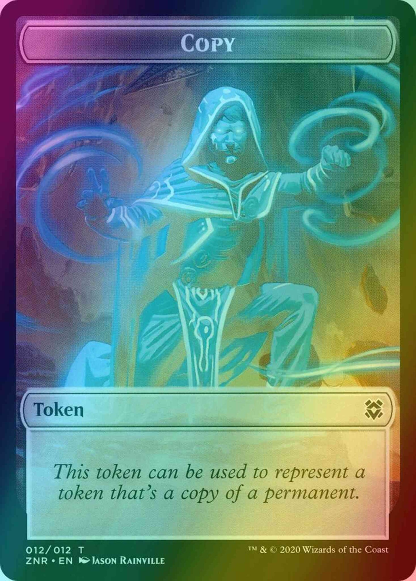 Copy Token (12) // Illusion Token (06) [Zendikar Rising Tokens] [Foil]
