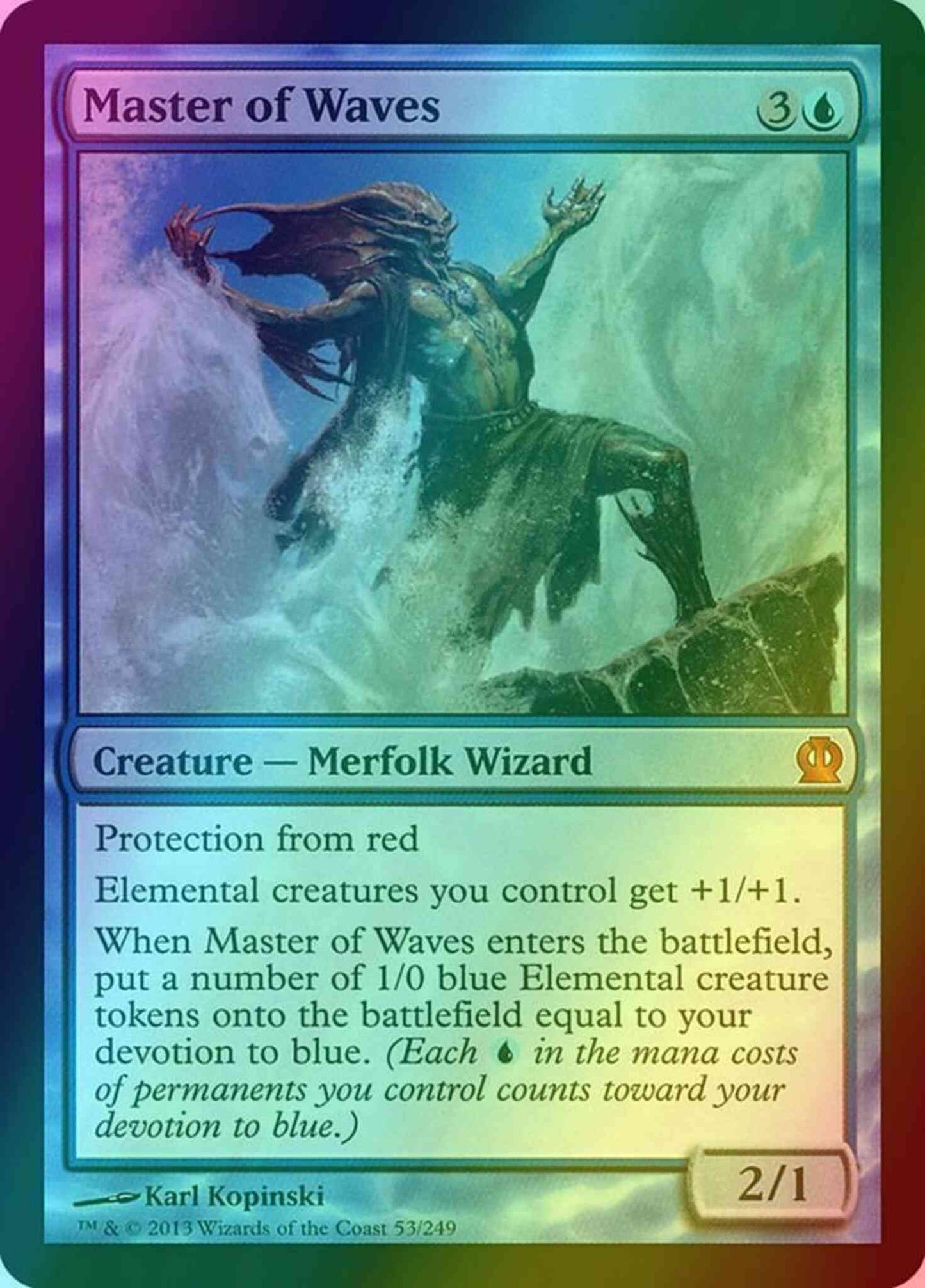 Master of Waves [53] [Theros] [Foil]