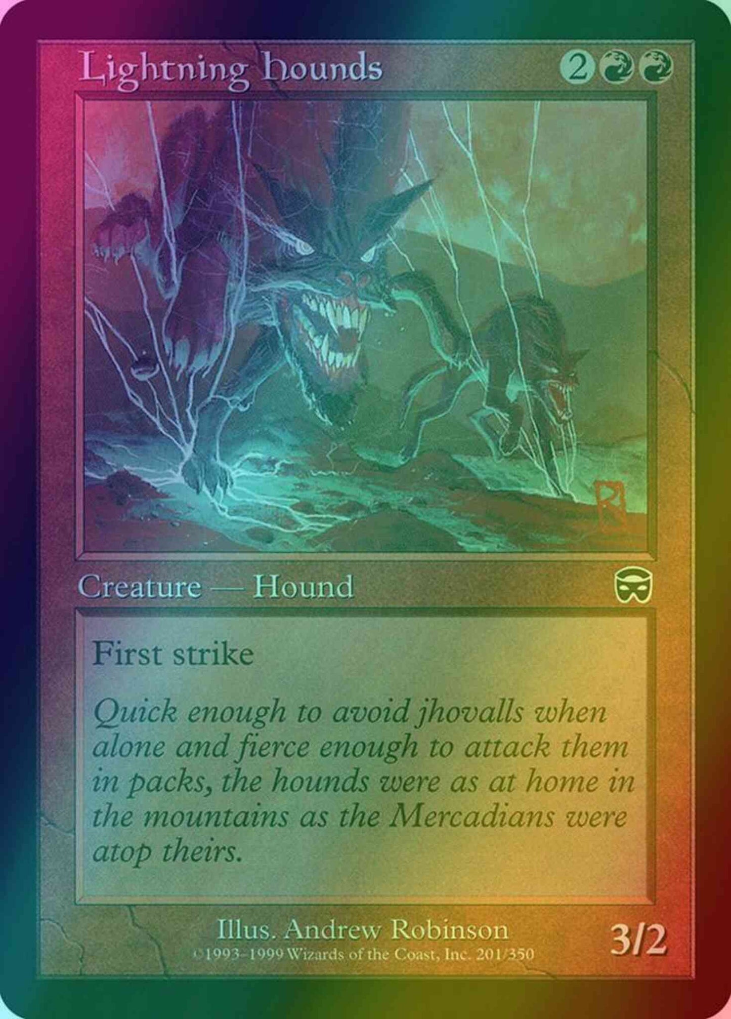 Lightning Hounds [201] [Mercadian Masques] [Foil]