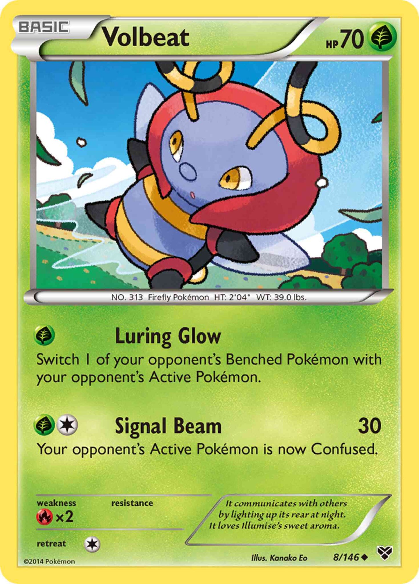 Volbeat - 8/146 - Uncommon [xy1-8] [Non-Holo]
