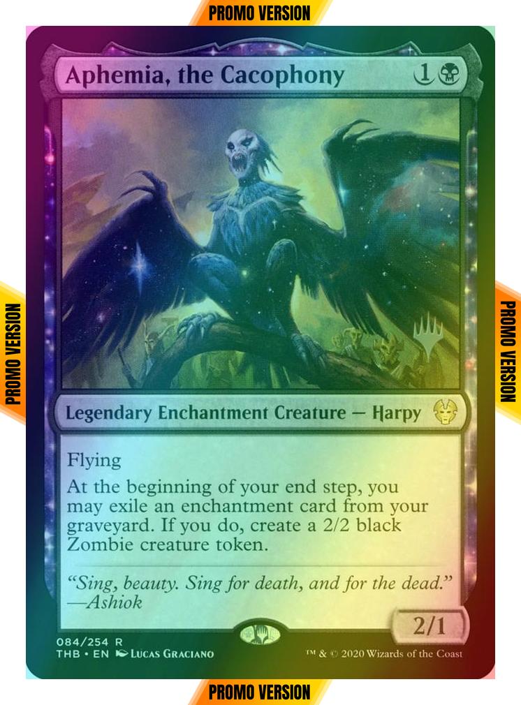 Aphemia, the Cacophony [84p] [Promo Pack] [Theros Beyond Death Promos] [Foil]