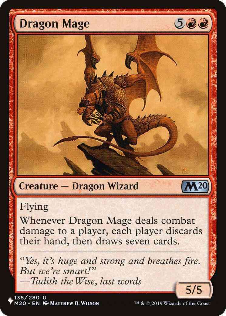 Dragon Mage [M20-135] [The List] [Non-Foil]