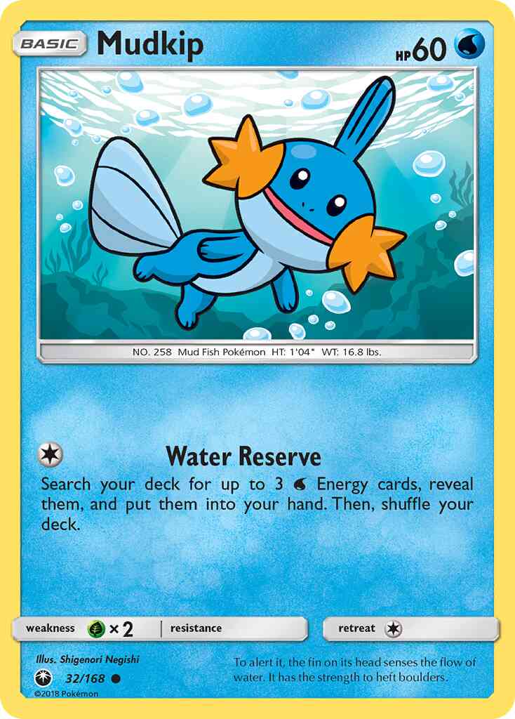 Mudkip - 32/168 - Common [sm7-32] [Non-Holo]