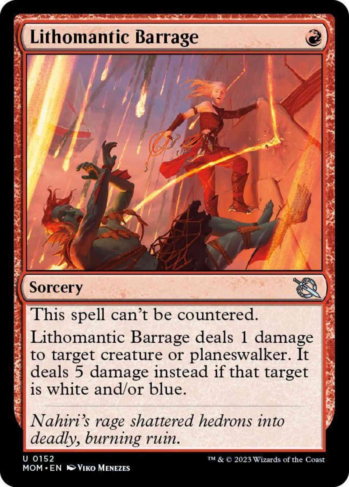 Lithomantic Barrage [152] [March of the Machine] [Non-Foil]