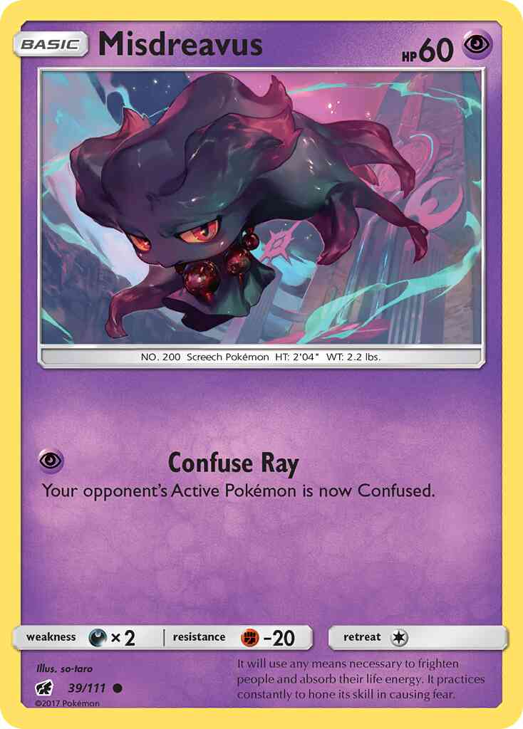 Misdreavus - 39/111 - Common [sm4-39] [Non-Holo]