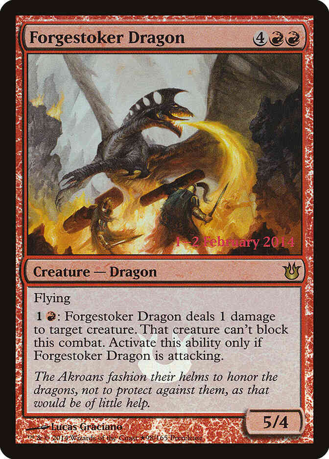 Forgestoker Dragon [98] [Born of the Gods Promos] [Foil]