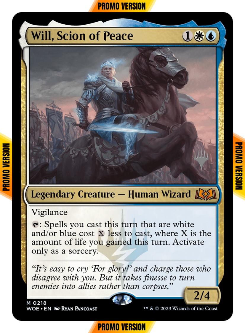 Will, Scion of Peace [218p] [Promo Pack] [Wilds of Eldraine: Promos] [Non-Foil]