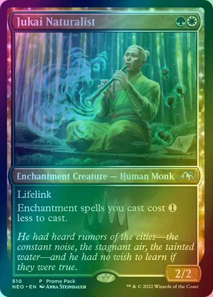 Jukai Naturalist [510] [Dark Frame Promo Pack] [Kamigawa: Neon Dynasty] [Foil]
