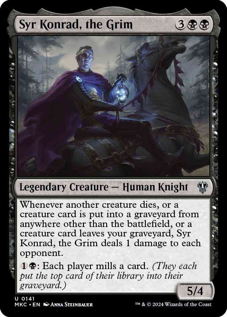 Syr Konrad, the Grim [141] [Murders at Karlov Manor: Commander] [Non-Foil]