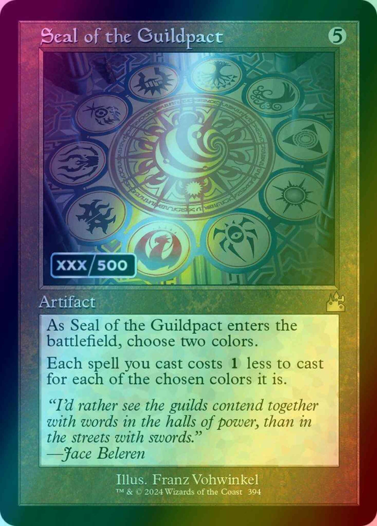 Seal of the Guildpact - Serial Numbered [394z] [Retro Frame] [Ravnica Remastered] [Foil]