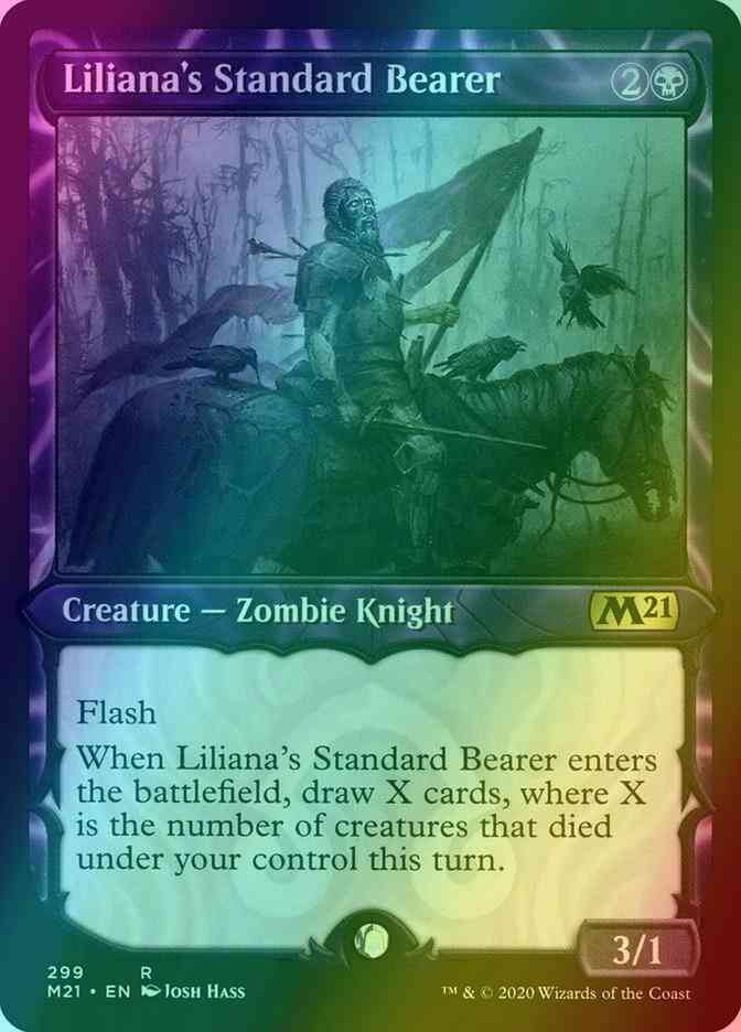 Liliana's Standard Bearer [299] [Showcase] [Core Set 2021] [Foil]
