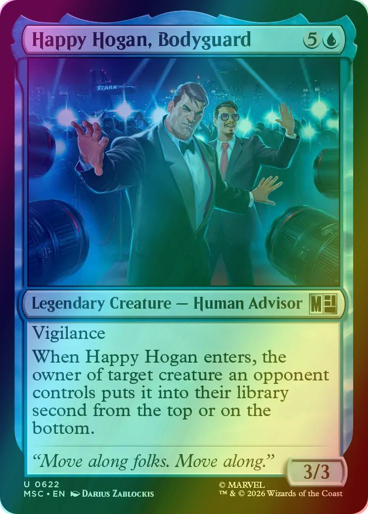 Happy Hogan, Bodyguard [622] [Jumpstart] [Marvel Super Heroes: Commander] [Foil]