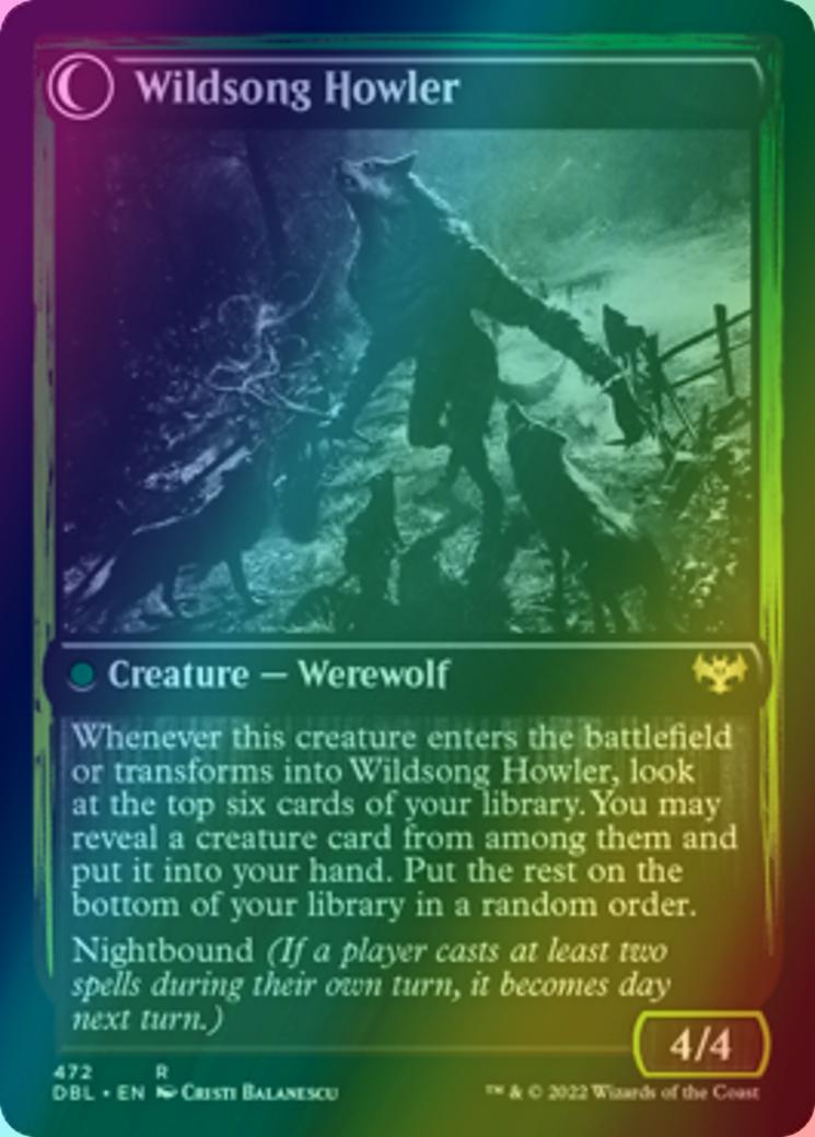 Howlpack Piper // Wildsong Howler [472] [Innistrad: Double Feature] [Foil]