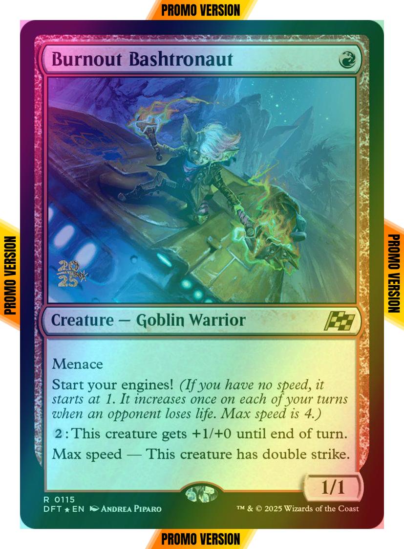 Burnout Bashtronaut [115s] [Prerelease] [Aetherdrift: Promos] [Foil]