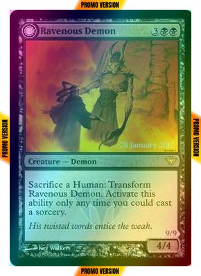 Ravenous Demon // Archdemon of Greed  [71] [Dark Ascension Promos] [Foil]