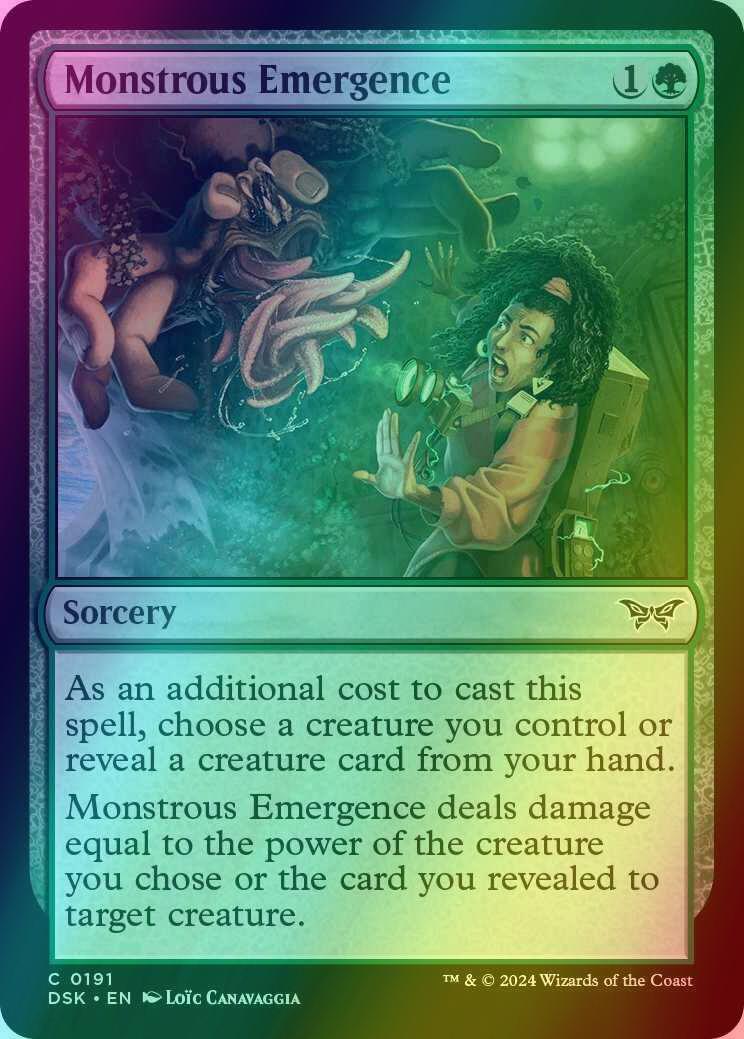 Monstrous Emergence [191] [Duskmourn: House of Horror] [Foil]