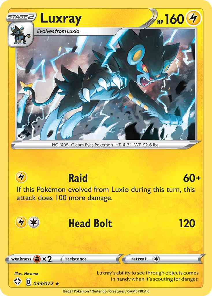 Luxray - 033/072 - Rare Holo [swsh45-033] [Holo]